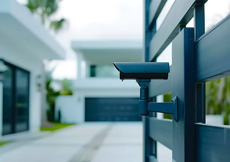 玄関のセキュリティシステム