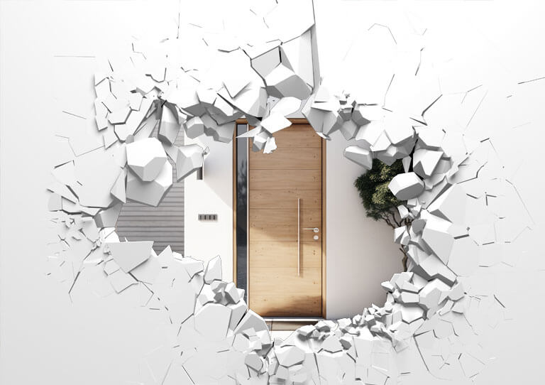 玄関のセキュリティシステム